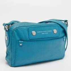 Marc by Marc Jacobs Turquoise Blue Leather Crossbody Bag