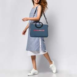 Pre Owned Marc by Marc Jacobs Blue PVC Laptop Bag