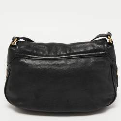Marc by Marc Jacobs Black Leather Flap Shoulder Bag