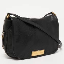 Marc by Marc Jacobs Black Leather Flap Shoulder Bag