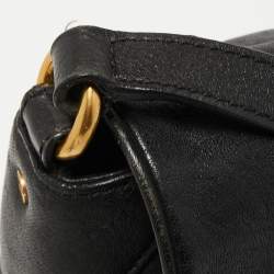 Marc by Marc Jacobs Black Leather Flap Shoulder Bag