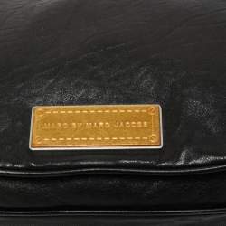 Marc by Marc Jacobs Black Leather Flap Shoulder Bag
