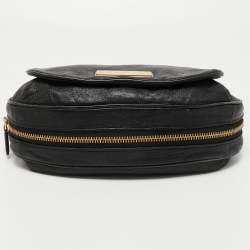 Marc by Marc Jacobs Black Leather Flap Shoulder Bag