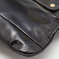 مملوكة مسبقًا Marc by Marc Jacobs Black Coated Fabric Totally Turnlock Percy Crossbody Bag