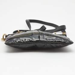 مملوكة مسبقًا Marc by Marc Jacobs Black Coated Fabric Totally Turnlock Percy Crossbody Bag