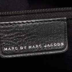 Marc by Marc Jacobs Black Leather Studded Fold Over Clutch