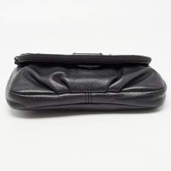 Marc by Marc Jacobs Black Leather Studded Fold Over Clutch