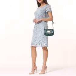 مملوكة مسبقًا Marc By Marc Jacobs Green Leather Classic Q Natasha Crossbody Bag