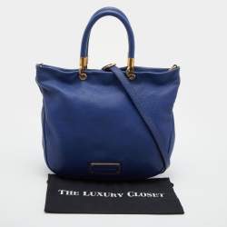 Pre Owned Marc by Marc Jacobs Blue Leather Too Hot to Handle Tote