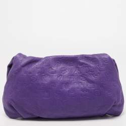 مملوكة مسبقًا Marc by Marc Jacobs Purple Embossed Leather Clutch
