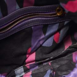 مملوكة مسبقًا Marc by Marc Jacobs Purple Embossed Leather Clutch
