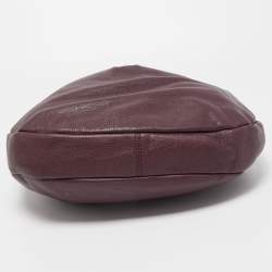 Pre Owned Marc by Marc Jacobs Purple Leather Classic Q Hillier Hobo