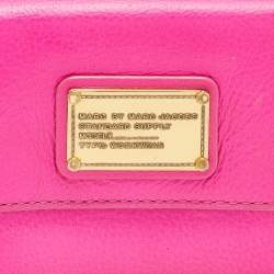 Marc by Marc Jacobs Fuchsia Leather Trifold Wallet