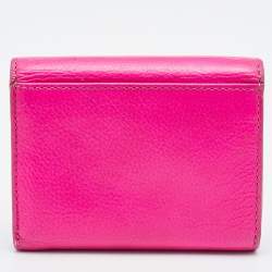 Marc by Marc Jacobs Fuchsia Leather Trifold Wallet