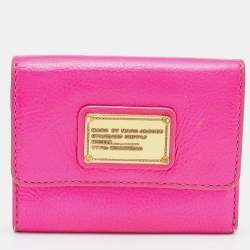 Marc by Marc Jacobs Fuchsia Leather Trifold Wallet
