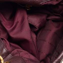 Pre Owned Marc by Marc Jacobs Burgundy Leather Classic Q Hillier Hobo