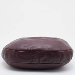 Pre Owned Marc by Marc Jacobs Burgundy Leather Classic Q Hillier Hobo