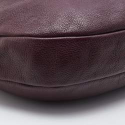 Pre Owned Marc by Marc Jacobs Burgundy Leather Classic Q Hillier Hobo