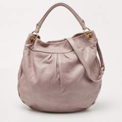 Pre Owned Marc by Marc Jacobs Lilac Leather Classic Q Hillier Hobo