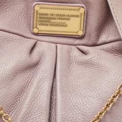 Pre Owned Marc by Marc Jacobs Lilac Leather Classic Q Hillier Hobo