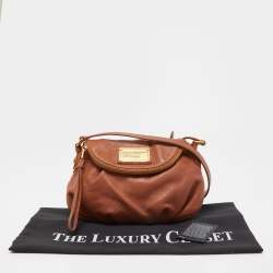 Marc By Marc Jacobs Brown Leather Classic Q Natasha Crossbody Bag