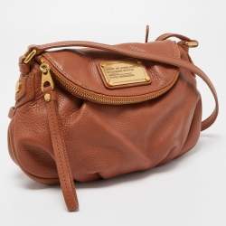 Marc By Marc Jacobs Brown Leather Classic Q Natasha Crossbody Bag