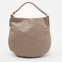Pre Owned  Marc by Marc Jacobs Taupe Leather Classic Q Hillier Hobo