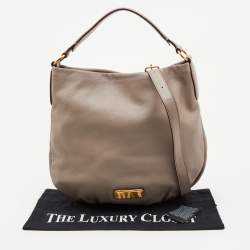 Pre Owned  Marc by Marc Jacobs Taupe Leather Classic Q Hillier Hobo