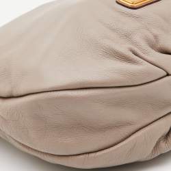 Pre Owned  Marc by Marc Jacobs Taupe Leather Classic Q Hillier Hobo