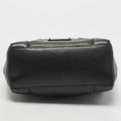 Pre Owned Marc by Marc Jacobs Black Leather Grommete Tote