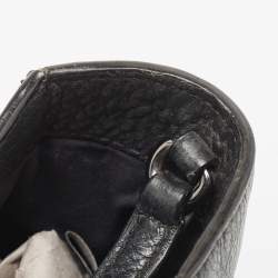 Pre Owned Marc by Marc Jacobs Black Leather Grommete Tote