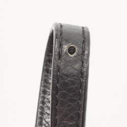 Pre Owned Marc by Marc Jacobs Black Leather Grommete Tote