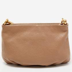 Pre Owned Marc by Marc Jacobs Light Brown Leather Classic Q Percy Crossbody Bag