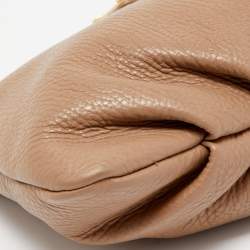 Pre Owned Marc by Marc Jacobs Light Brown Leather Classic Q Percy Crossbody Bag