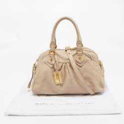 مملوكة مسبقًا Marc by Marc Jacobs Beige Leather Classic Q Baby Groovee Satchel