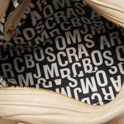 مملوكة مسبقًا Marc by Marc Jacobs Beige Leather Classic Q Baby Groovee Satchel