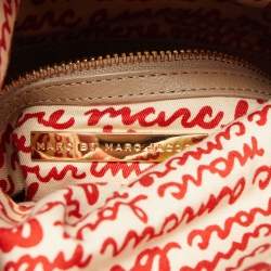 Marc by Marc Jacobs Beige Leather Foldable Top Handle Bag