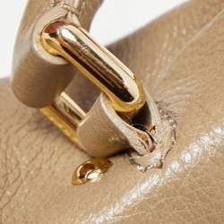 Marc by Marc Jacobs Beige Leather Foldable Top Handle Bag