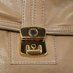 Marc by Marc Jacobs Beige Leather Foldable Top Handle Bag