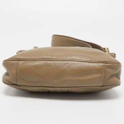 Marc by Marc Jacobs Beige Leather Foldable Top Handle Bag