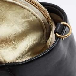 Pre Owned Marc by Marc Jacobs Black/Light Yellow Leather Zip Tote