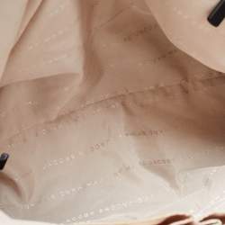 Pre Owned Marc by Marc Jacobs Black/Light Yellow Leather Zip Tote