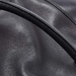 Pre Owned Marc by Marc Jacobs Black/Light Yellow Leather Zip Tote