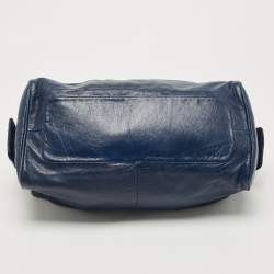 Marc by Marc Jacobs Navy Blue Leather Totally Turnlock Benny Satchel