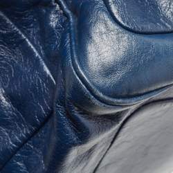 Marc by Marc Jacobs Navy Blue Leather Totally Turnlock Benny Satchel