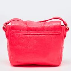 Marc by Marc Jacobs Neon Red Leather Classic Q Karlie Crossbody Bag
