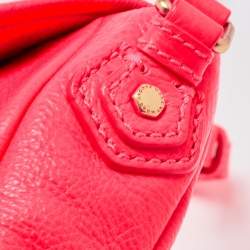 Marc by Marc Jacobs Neon Red Leather Classic Q Karlie Crossbody Bag