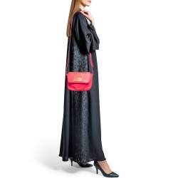 Marc by Marc Jacobs Neon Red Leather Classic Q Karlie Crossbody Bag