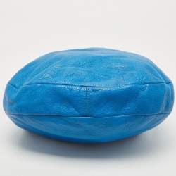 Pre Owned Marc by Marc Jacobs Blue Leather Classic Q Hillier Hobo