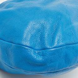 Pre Owned Marc by Marc Jacobs Blue Leather Classic Q Hillier Hobo